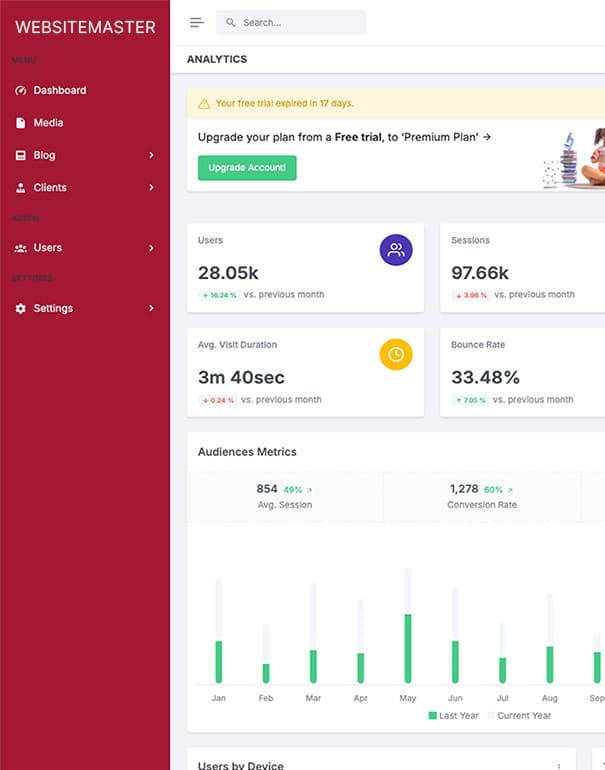 Websitemaster CMS-Analyse